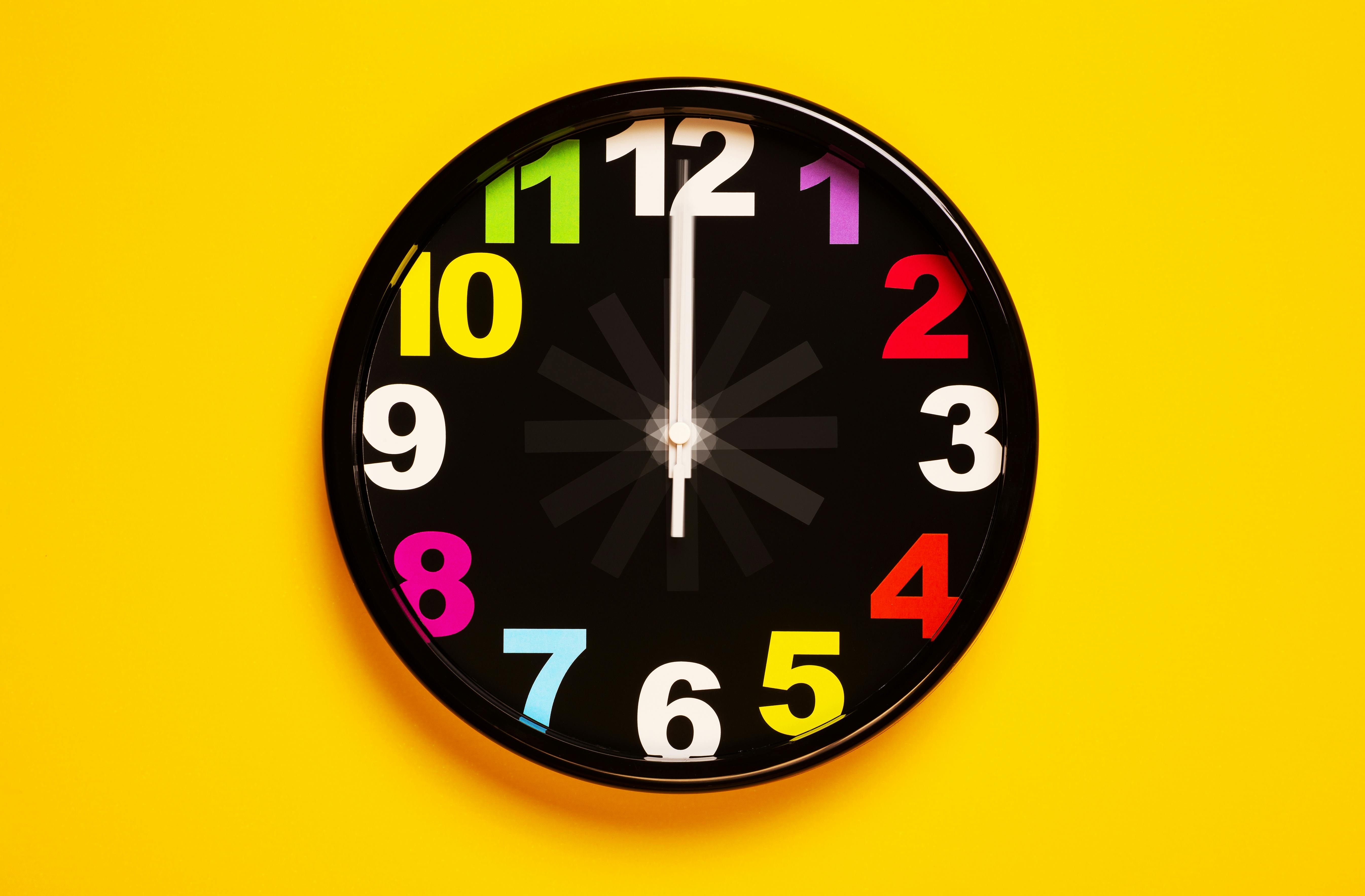 Wall clock accent for modern interiors